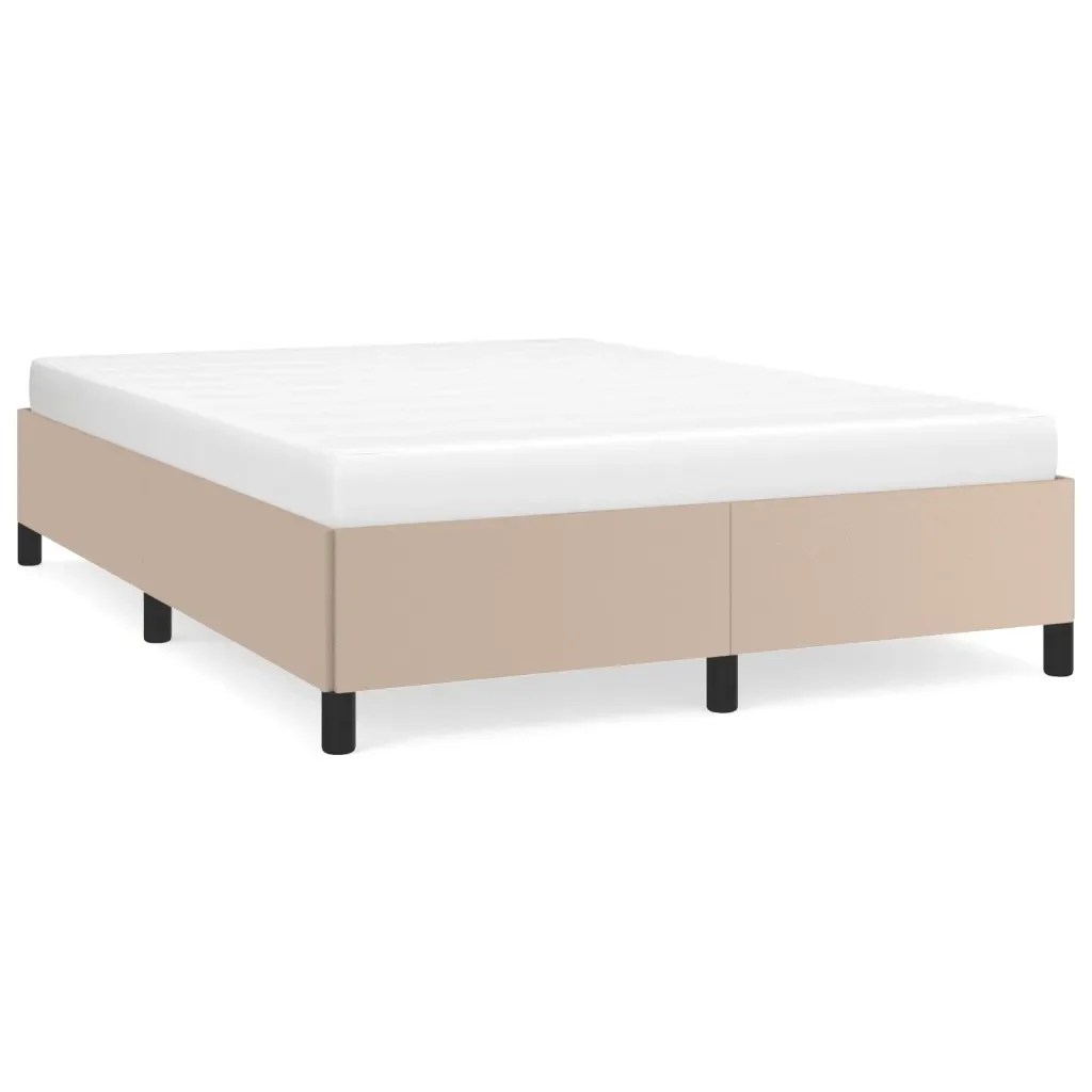 Letto matrimoniale | Letto per adulti | Giroletto Cappuccino 140x190 cm in Similpelle