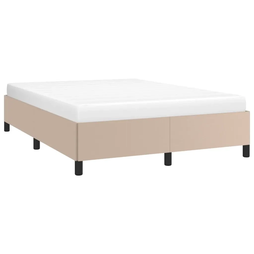 Letto matrimoniale | Letto per adulti | Giroletto Cappuccino 140x190 cm in Similpelle - Image 4