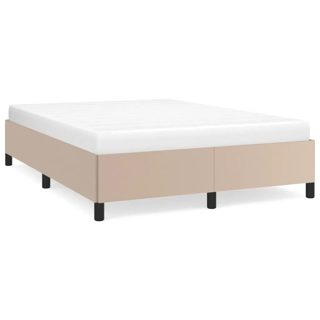 Letto matrimoniale | Letto per adulti | Giroletto Cappuccino 140x200 cm in Similpelle