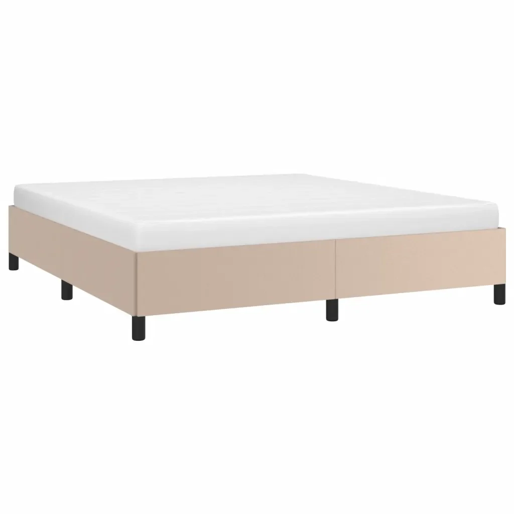Letto matrimoniale | Letto per adulti | Giroletto Cappuccino 160x200 cm in Similpelle - Image 4