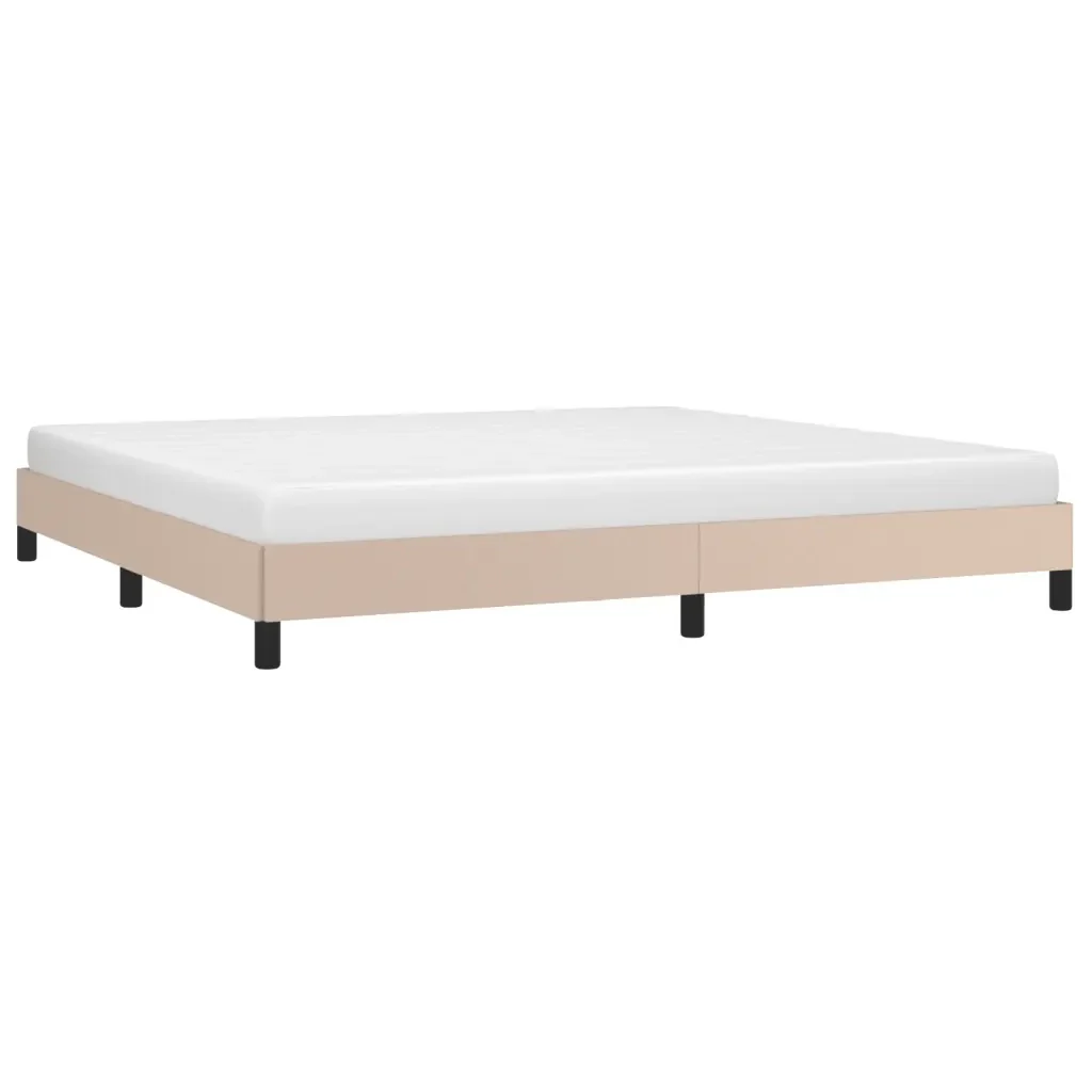 Letto matrimoniale | Letto per adulti | Giroletto Cappuccino 200x200 cm in Similpelle - Image 4