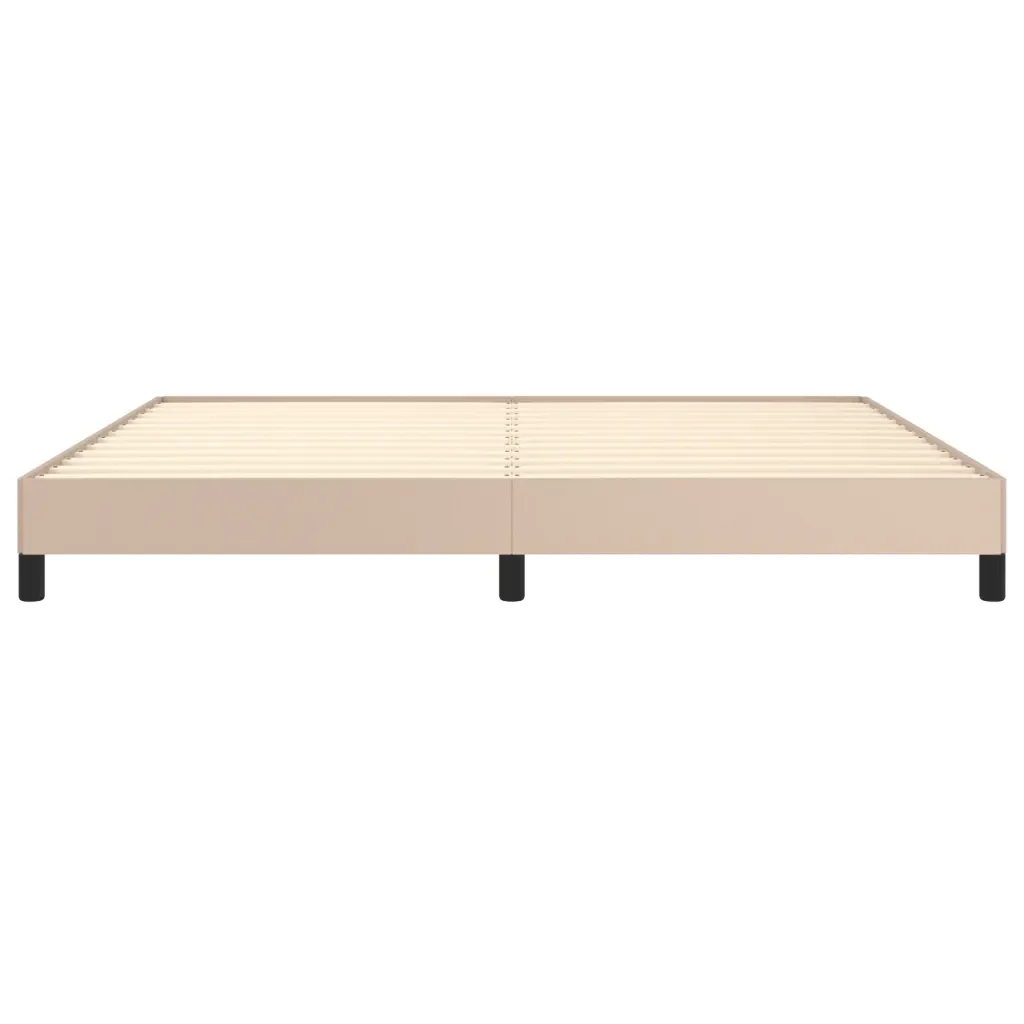 Letto matrimoniale | Letto per adulti | Giroletto Cappuccino 200x200 cm in Similpelle - Image 5