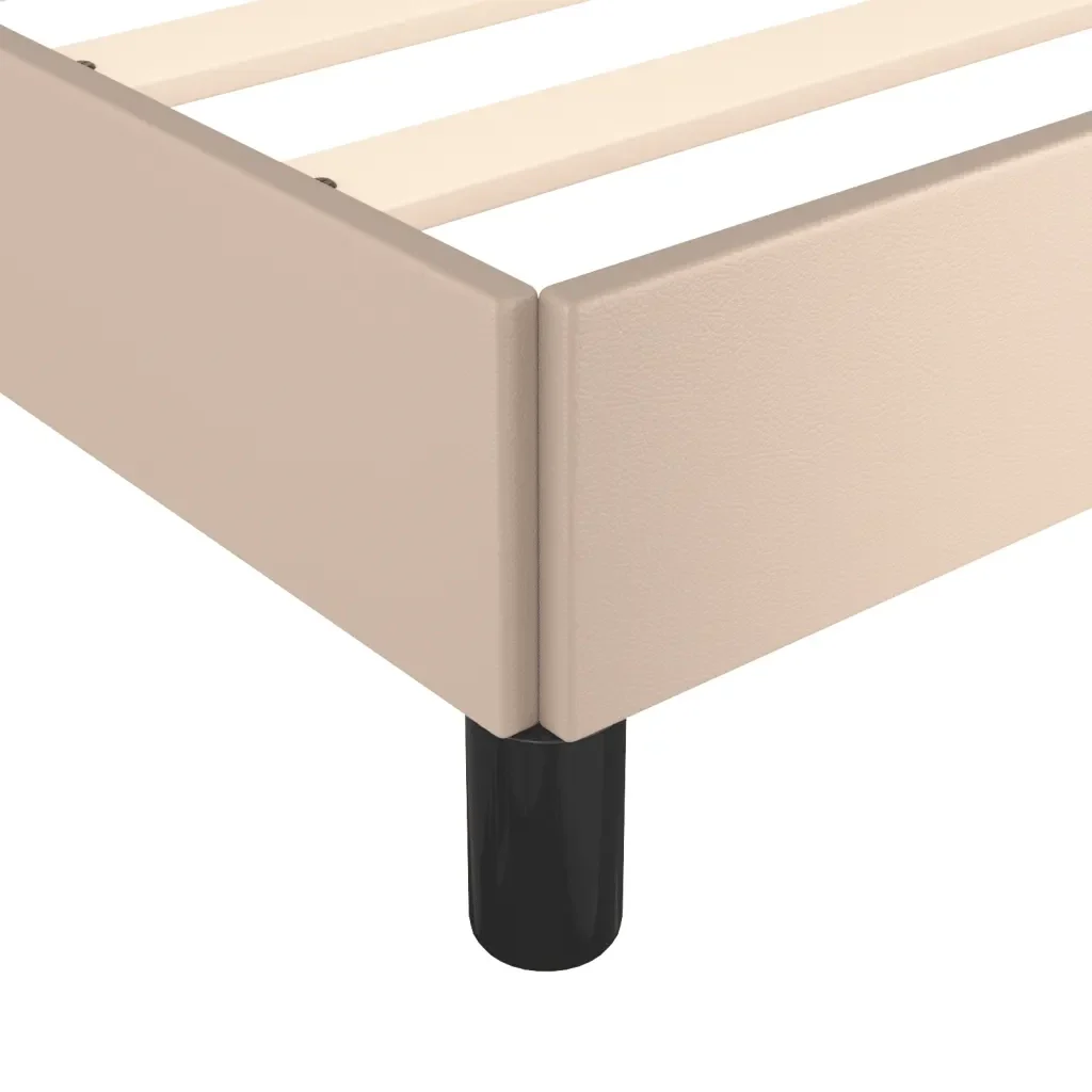 Letto matrimoniale | Letto per adulti | Giroletto Cappuccino 200x200 cm in Similpelle - Image 7