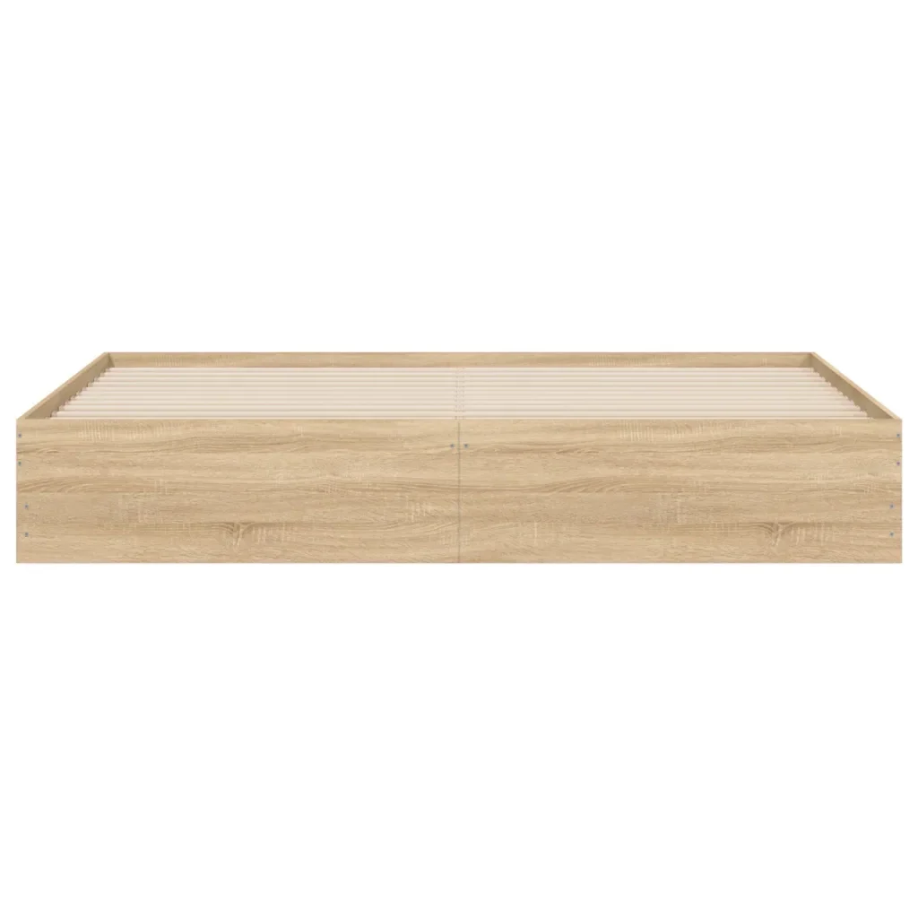 Letto matrimoniale | Letto per adulti | Giroletto Cassetti Rovere Sonoma 180x200 cm Legno Multistrato - Image 6