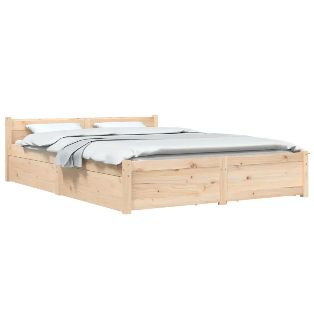 Letto matrimoniale | Letto per adulti | Giroletto con Cassetti 120x200 cm - Image 4