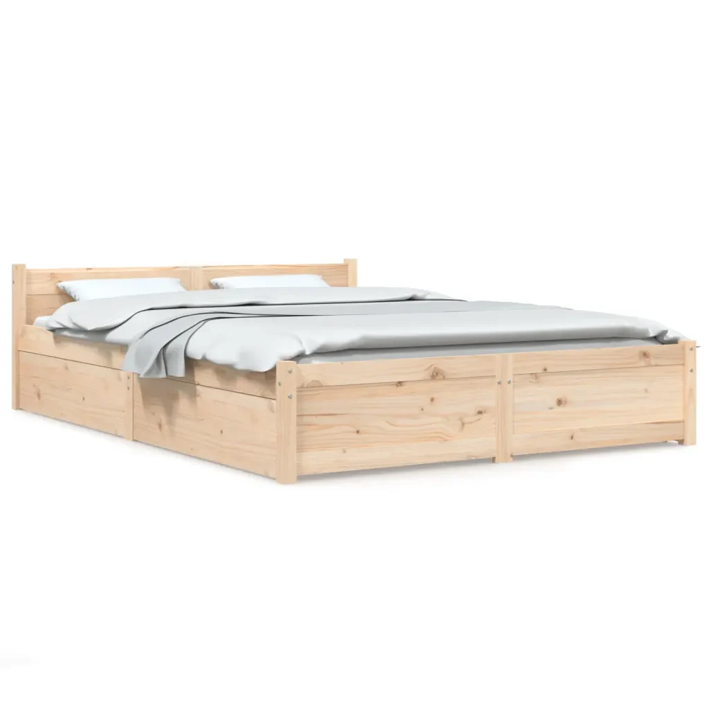 Letto matrimoniale | Letto per adulti | Giroletto con Cassetti 135x190 cm Double
