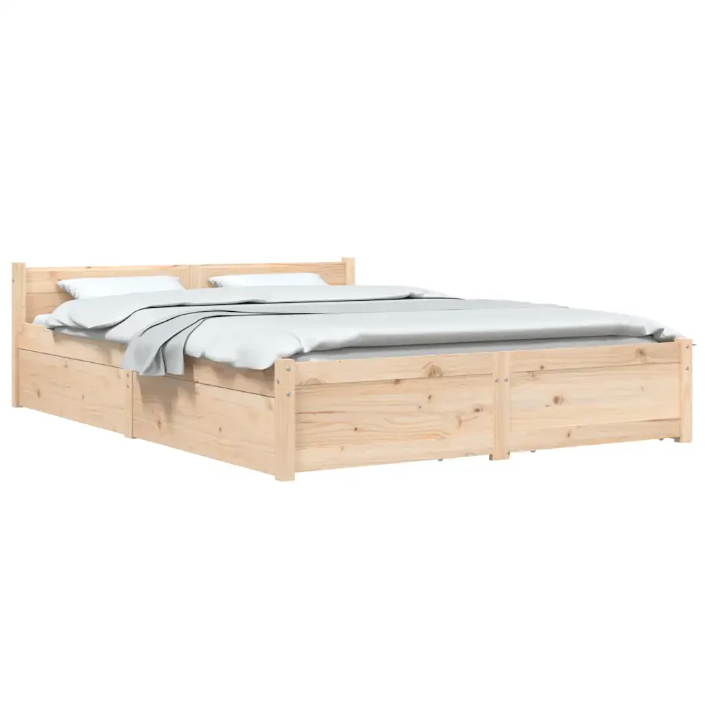 Letto matrimoniale | Letto per adulti | Giroletto con Cassetti 140x200 cm - Image 4