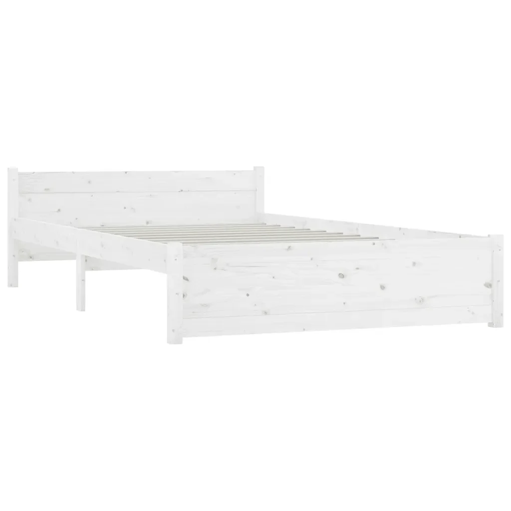 Letto matrimoniale | Letto per adulti | Giroletto con Cassetti Bianco 120x200 cm - Image 5