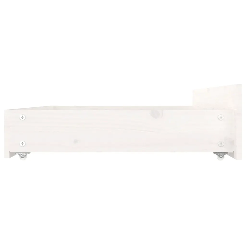 Letto matrimoniale | Letto per adulti | Giroletto con Cassetti Bianco 120x200 cm - Image 9