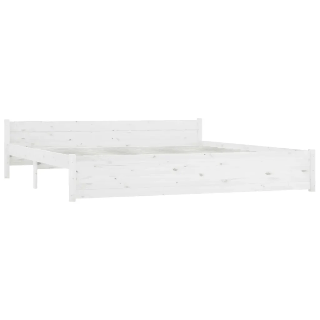 Letto matrimoniale | Letto per adulti | Giroletto con Cassetti Bianco 150x200 cm Super King - Image 5