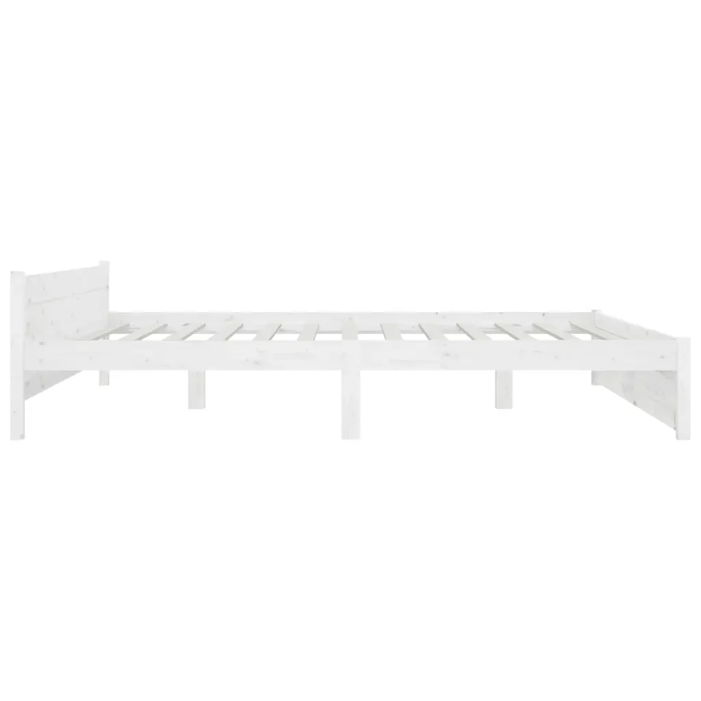 Letto matrimoniale | Letto per adulti | Giroletto con Cassetti Bianco 150x200 cm Super King - Image 6