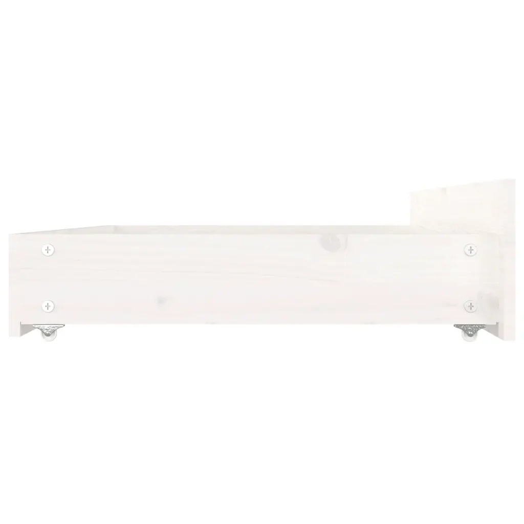 Letto matrimoniale | Letto per adulti | Giroletto con Cassetti Bianco 160x200 cm - Image 9