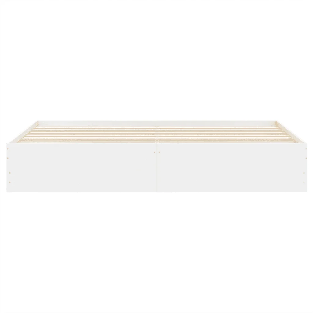 Letto matrimoniale | Letto per adulti | Giroletto con Cassetti Bianco 160x200 cm in Legno Multistrato - Image 6