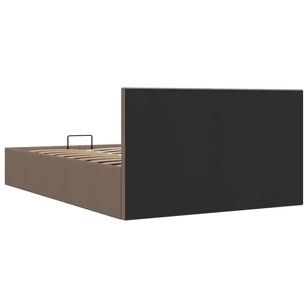 Letto matrimoniale | Letto per adulti | Giroletto con Contenitore Grigio Talpa in Tessuto 120x200 cm - Image 7