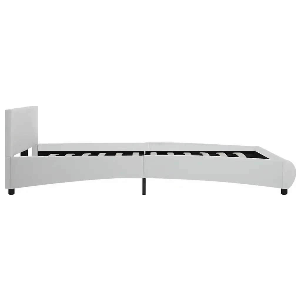Letto matrimoniale | Letto per adulti | Giroletto con LED Bianco in Similpelle 160x200 cm - Image 5
