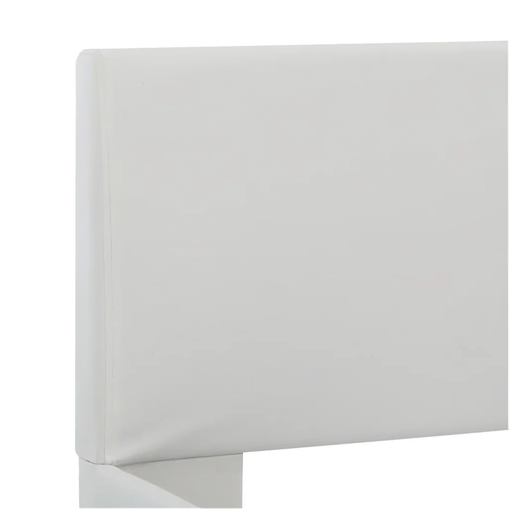 Letto matrimoniale | Letto per adulti | Giroletto con LED Bianco in Similpelle 160x200 cm - Image 6