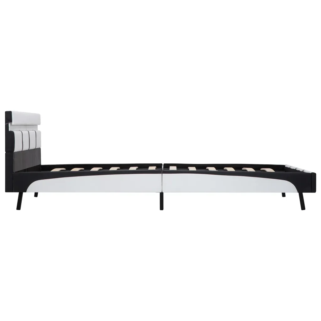 Letto matrimoniale | Letto per adulti | Giroletto con LED Bianco in Similpelle 160x200 cm - Image 5