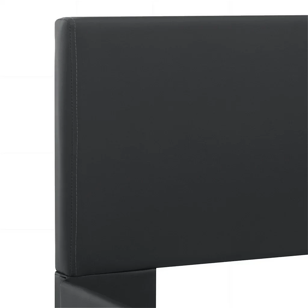 Letto matrimoniale | Letto per adulti | Giroletto con LED Nero in Similpelle 120x200 cm - Image 6