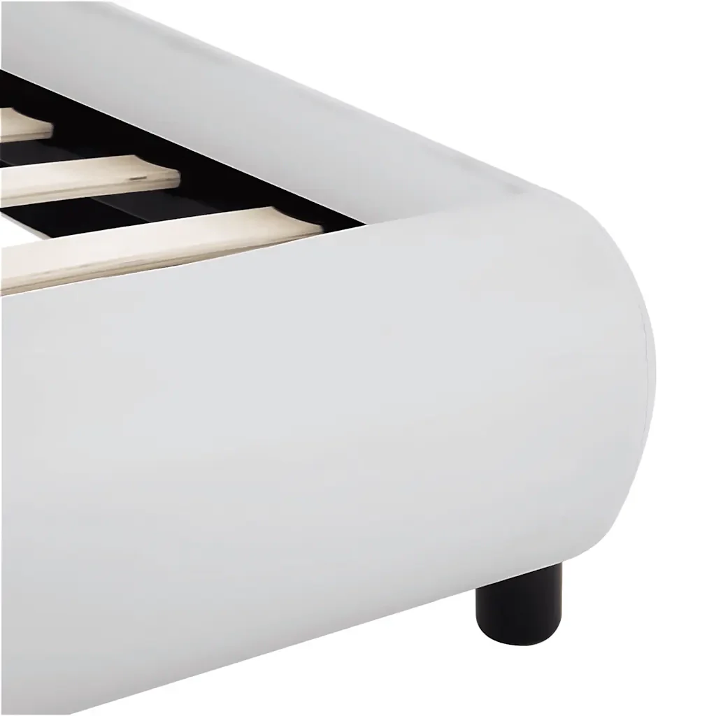 Letto matrimoniale | Letto per adulti | Giroletto con LED senza Materasso Bianco 180x200 cm - Image 7