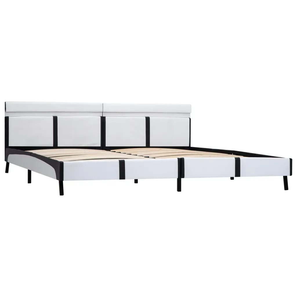 Letto matrimoniale | Letto per adulti | Giroletto con LED senza Materasso Bianco 180x200 cm - Image 3