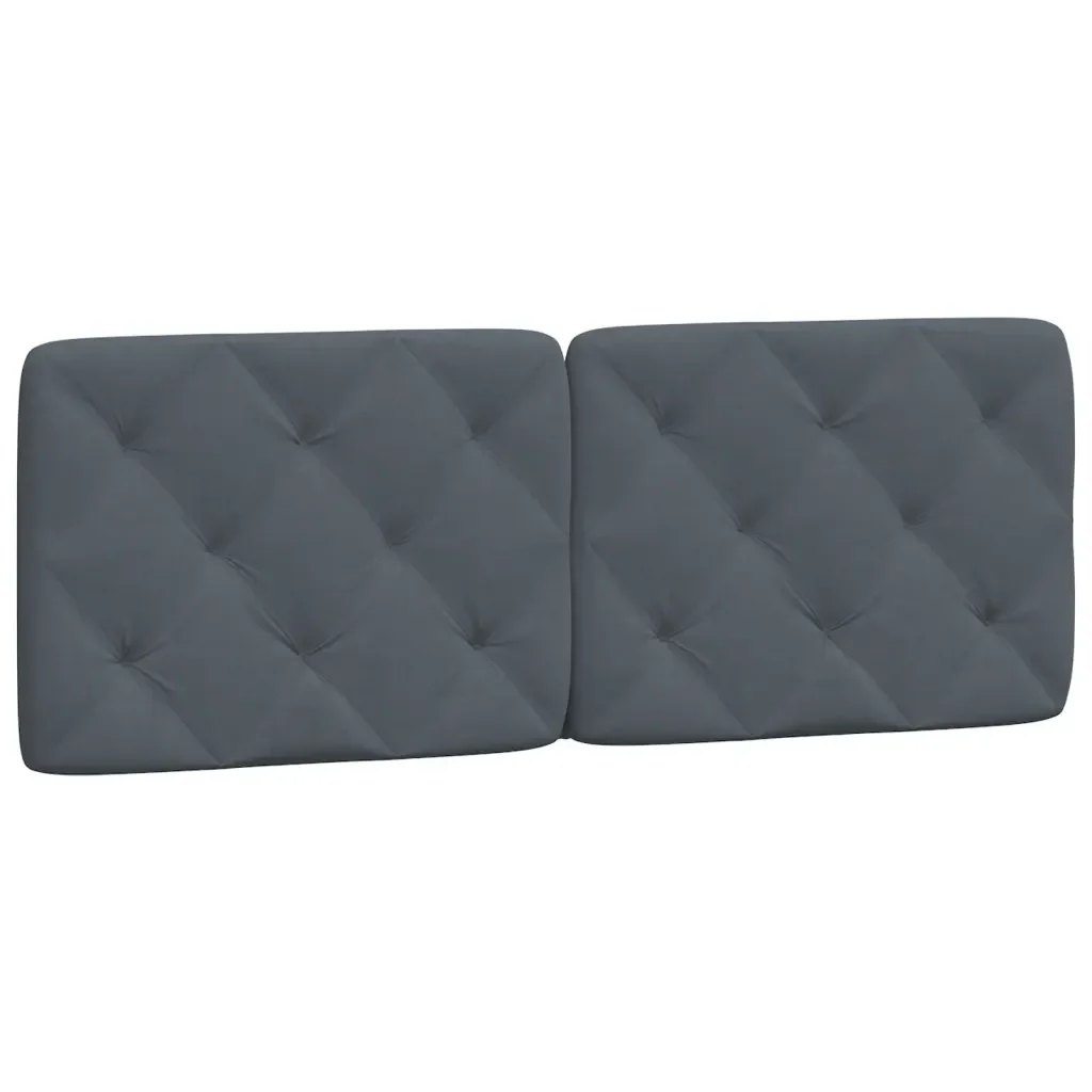 Letto matrimoniale | Letto per adulti | Giroletto con LED senza Materasso Grigio Scuro 120x200 cm in Velluto - Image 9