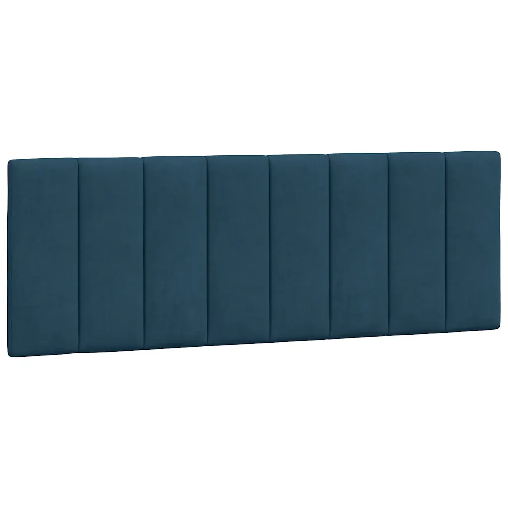 Letto matrimoniale | Letto per adulti | Giroletto con LED senza Materasso Hanko Blu 140x190 cm in Velluto - Image 10