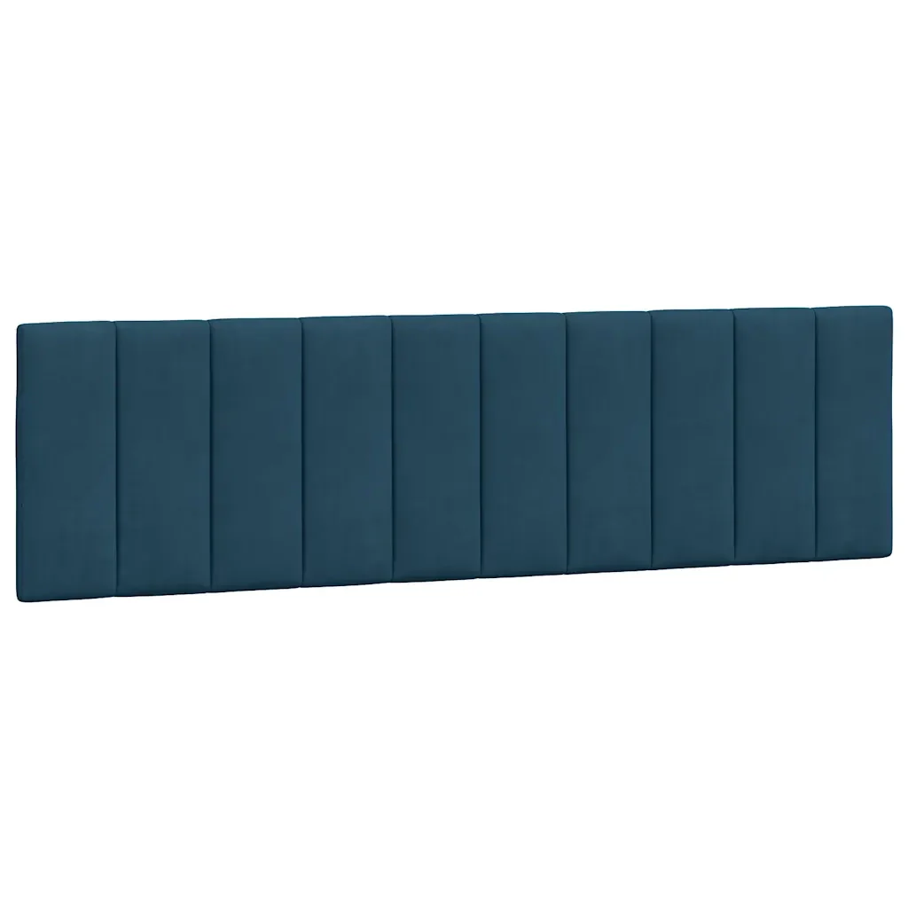 Letto matrimoniale | Letto per adulti | Giroletto con LED senza Materasso Hanko Blu 180x200 cm in Velluto - Image 10