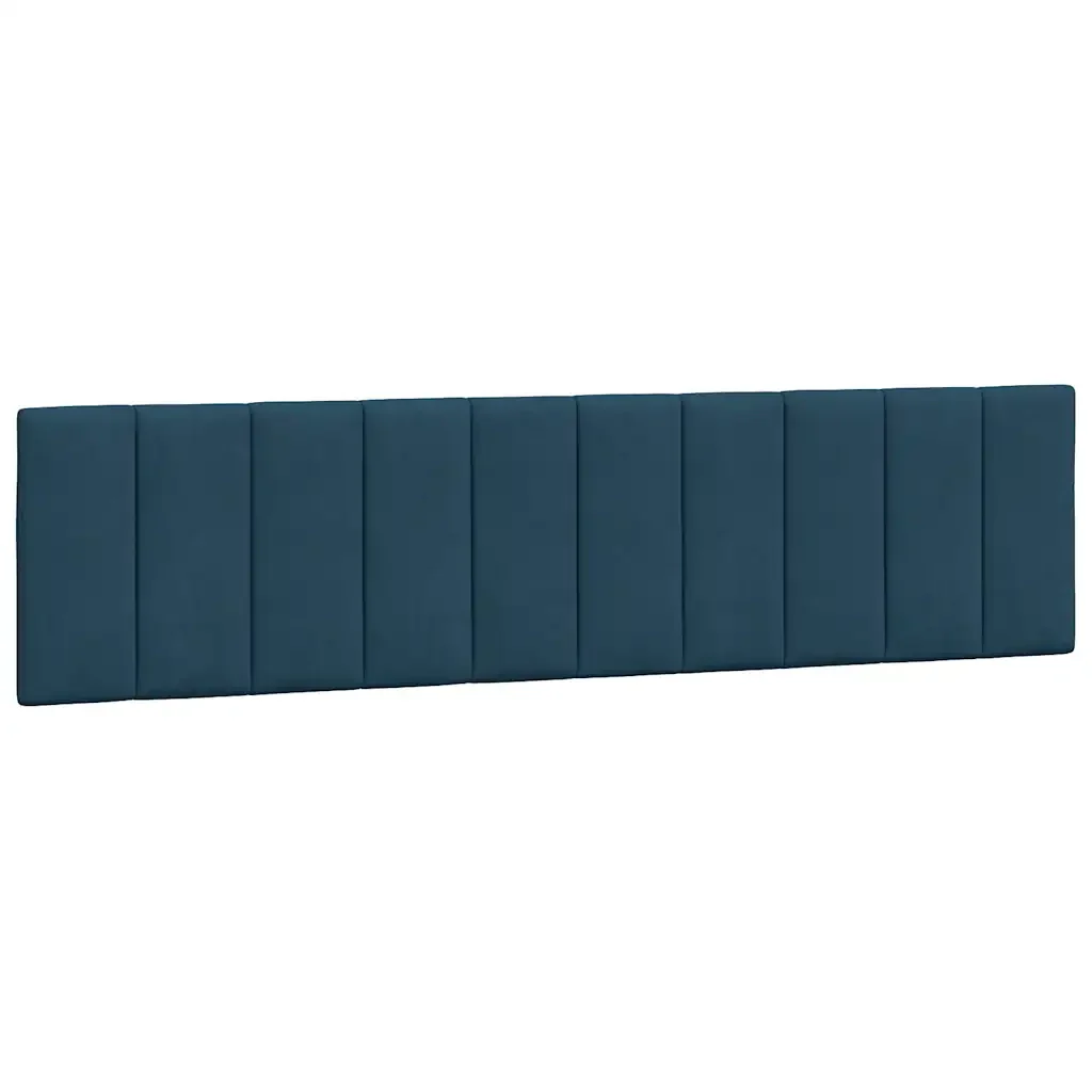 Letto matrimoniale | Letto per adulti | Giroletto con LED senza Materasso Hanko Blu 200x200 cm in Velluto - Image 10