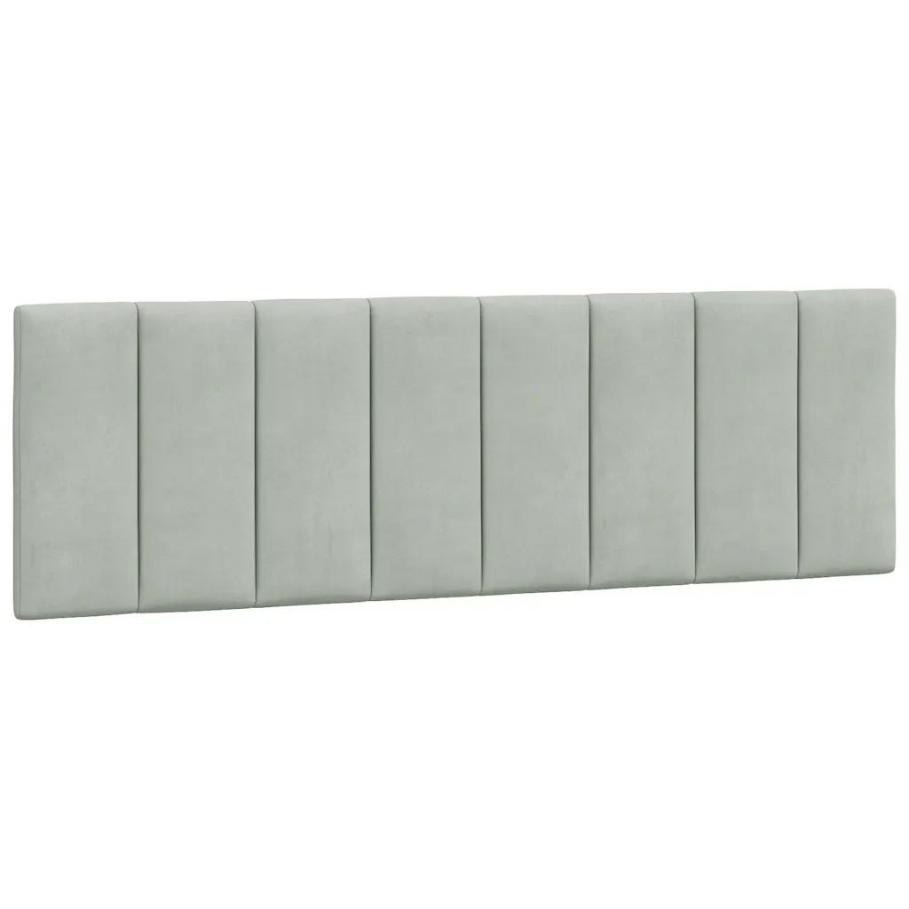 Letto matrimoniale | Letto per adulti | Giroletto con LED senza Materasso Hanko Grigio Chiaro 160x200 cm in Velluto - Image 10