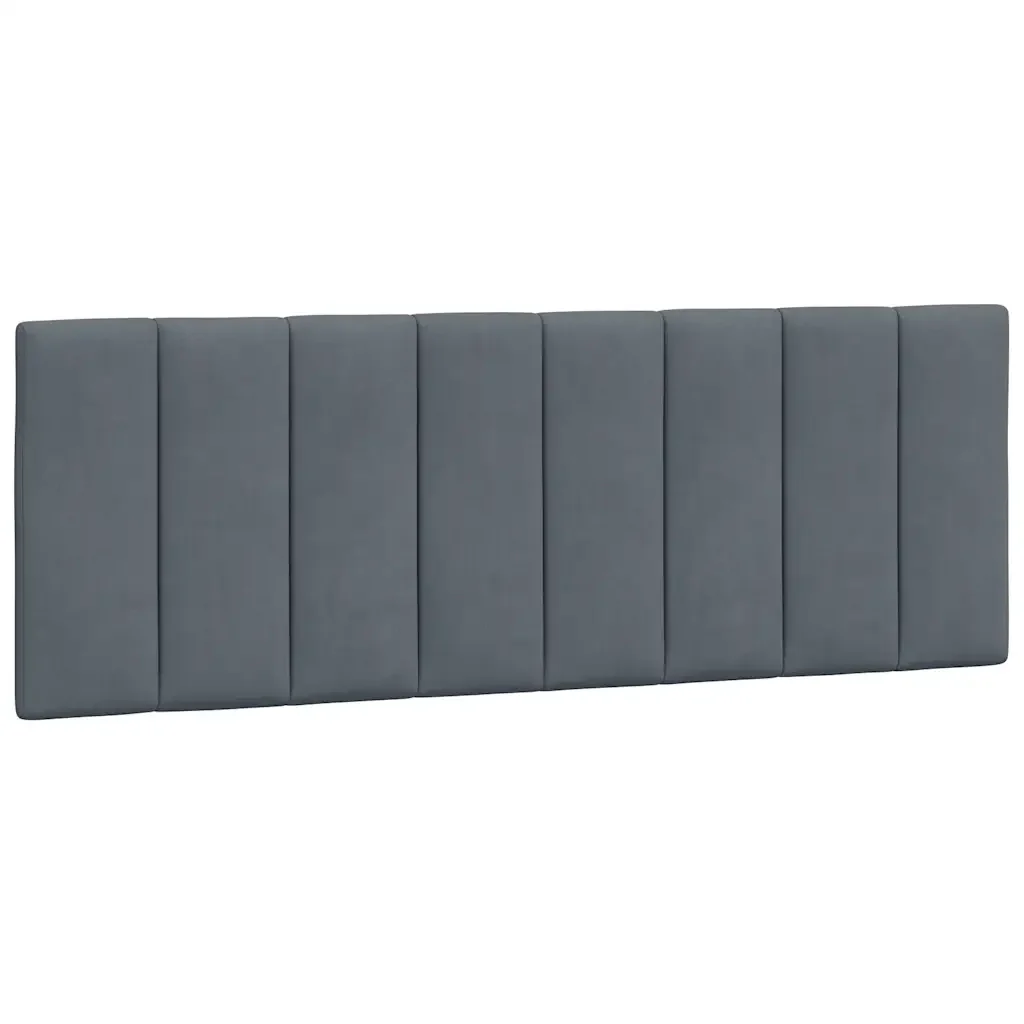 Letto matrimoniale | Letto per adulti | Giroletto con LED senza Materasso Hanko Grigio Scuro 140x190 cm in Velluto - Image 10