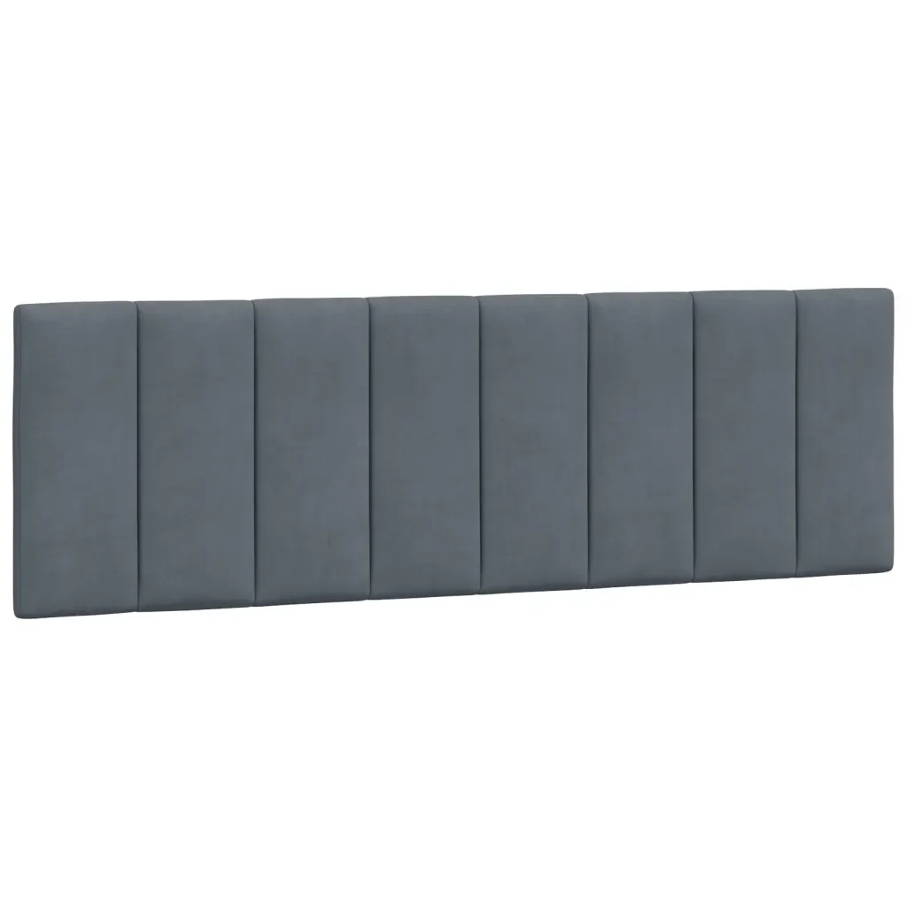 Letto matrimoniale | Letto per adulti | Giroletto con LED senza Materasso Hanko Grigio Scuro 160x200 cm in Velluto - Image 10