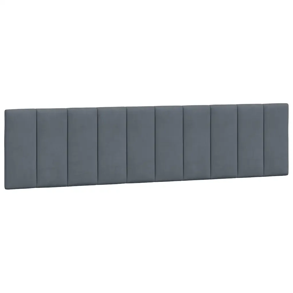 Letto matrimoniale | Letto per adulti | Giroletto con LED senza Materasso Hanko Grigio Scuro 200x200 cm in Velluto - Image 10