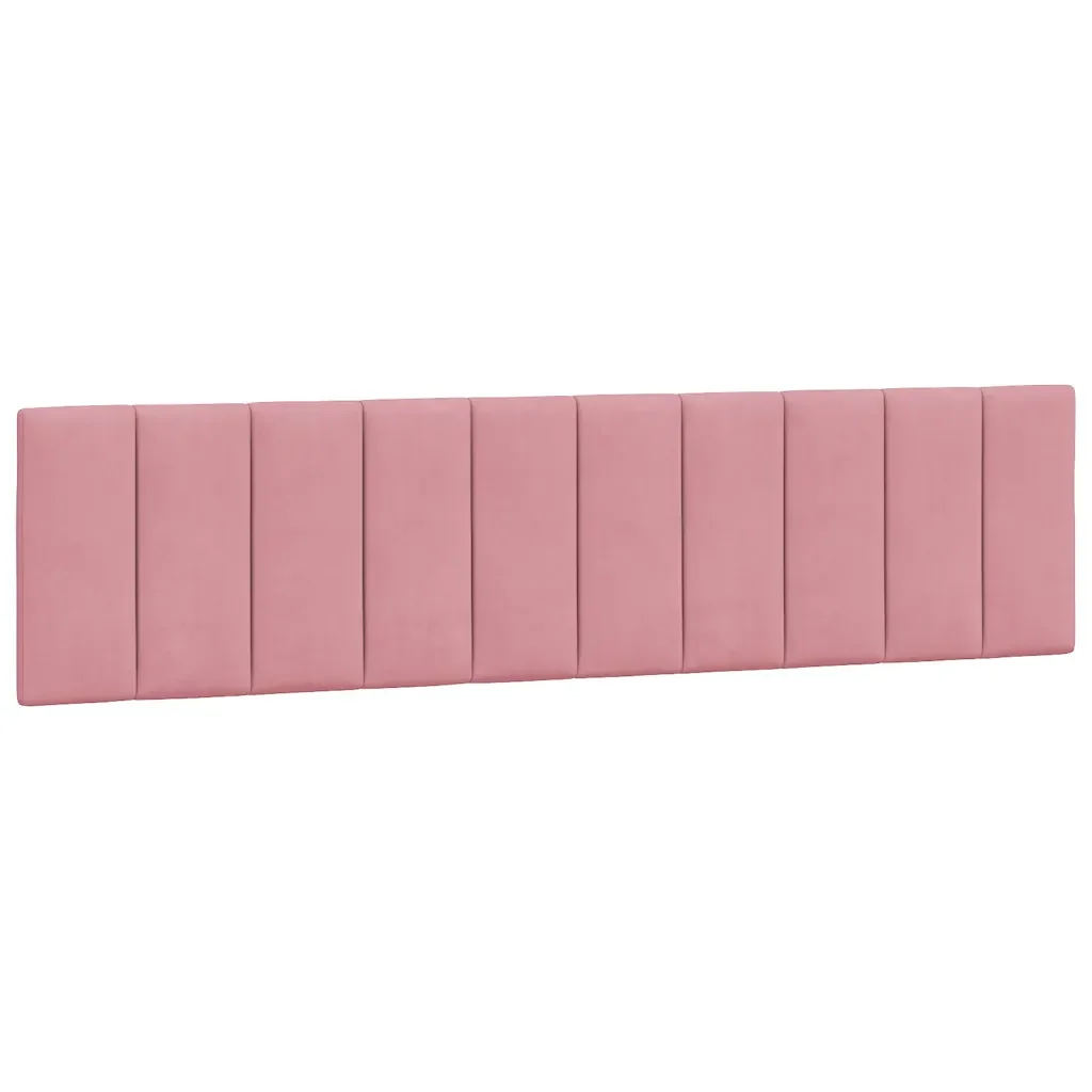 Letto matrimoniale | Letto per adulti | Giroletto con LED senza Materasso Hanko Rosa 200x200 cm in Velluto - Image 10