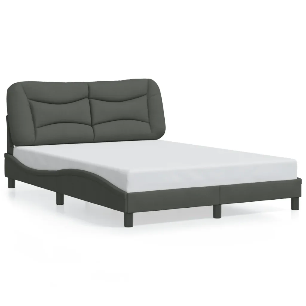 Letto matrimoniale | Letto per adulti | Giroletto con LED senza Materasso Hvar 140x200 cm Tessuto - Image 5