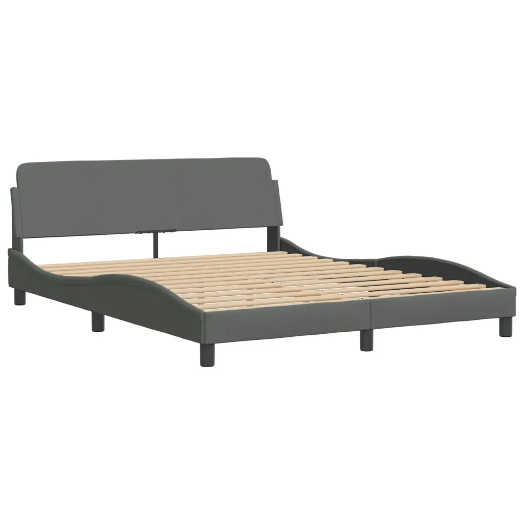 Letto matrimoniale | Letto per adulti | Giroletto con LED senza Materasso Hvar 160x200 cm Tessuto - Image 7