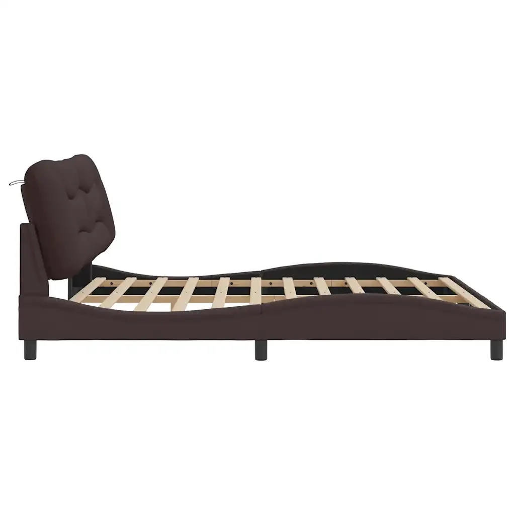 Letto matrimoniale | Letto per adulti | Giroletto con LED senza Materasso Hvar 180x200 cm Tessuto - Image 8