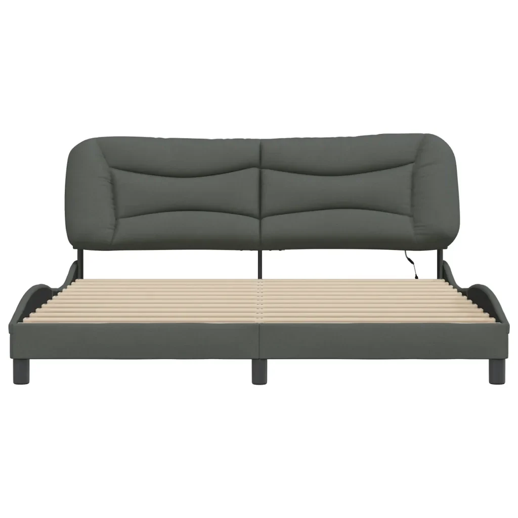 Letto matrimoniale | Letto per adulti | Giroletto con LED senza Materasso Hvar 180x200 cm Tessuto - Image 6
