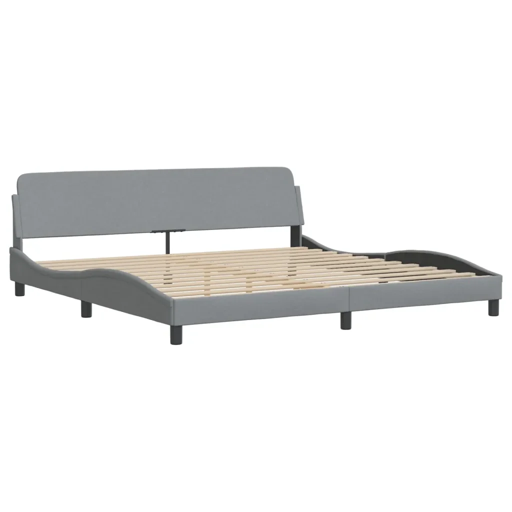 Letto matrimoniale | Letto per adulti | Giroletto con LED senza Materasso Hvar 200x200 cm Tessuto - Image 7