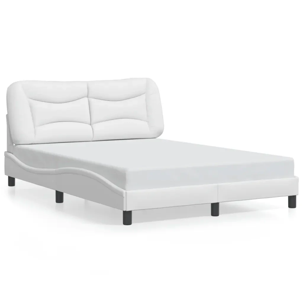 Letto matrimoniale | Letto per adulti | Giroletto con LED senza Materasso Hvar Bianco 120x200 cm - Image 5