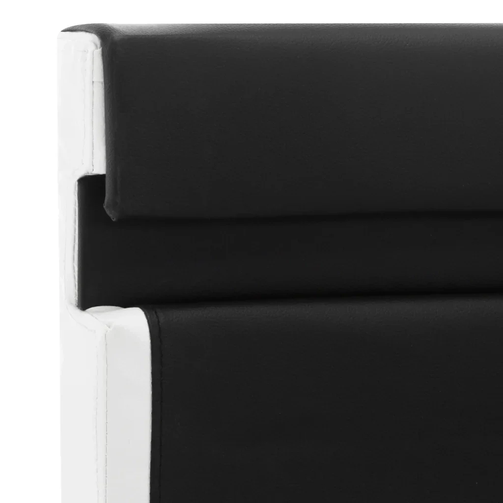 Letto matrimoniale | Letto per adulti | Giroletto con LED senza Materasso Nero 140x200 cm Similpelle - Image 6