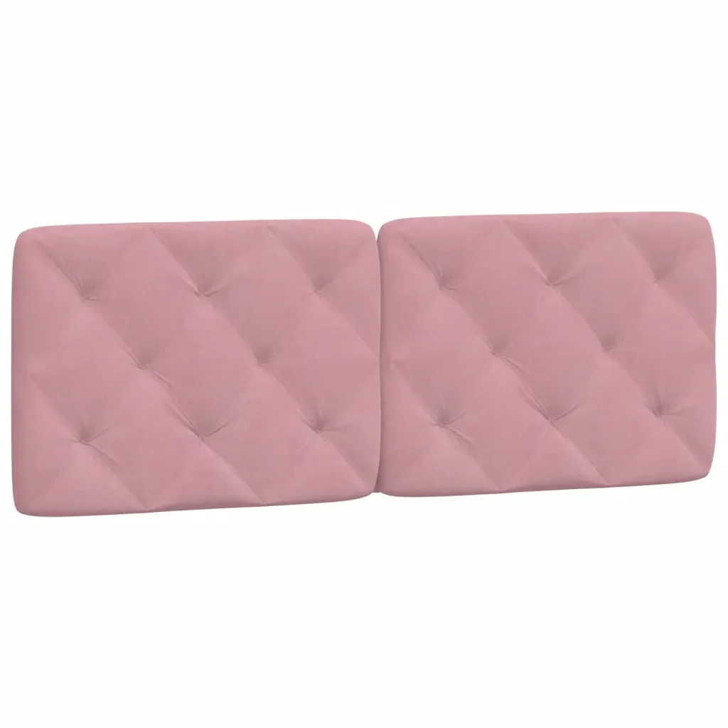 Letto matrimoniale | Letto per adulti | Giroletto con LED senza Materasso Rosa 120x200 cm in Velluto - Image 9