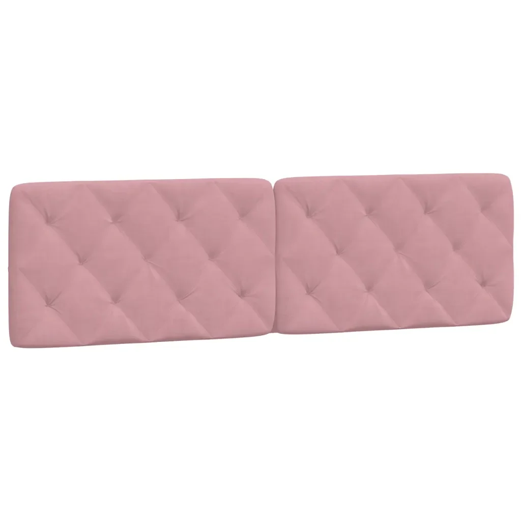 Letto matrimoniale | Letto per adulti | Giroletto con LED senza Materasso Rosa 180x200 cm in Velluto - Image 9