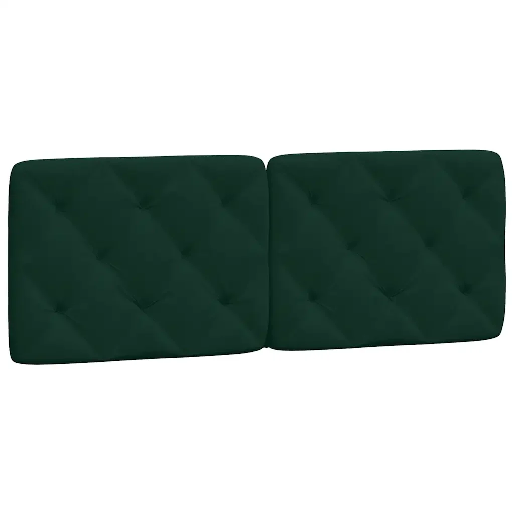 Letto matrimoniale | Letto per adulti | Giroletto con LED senza Materasso Verde Scuro 140x190 cm in Velluto - Image 9