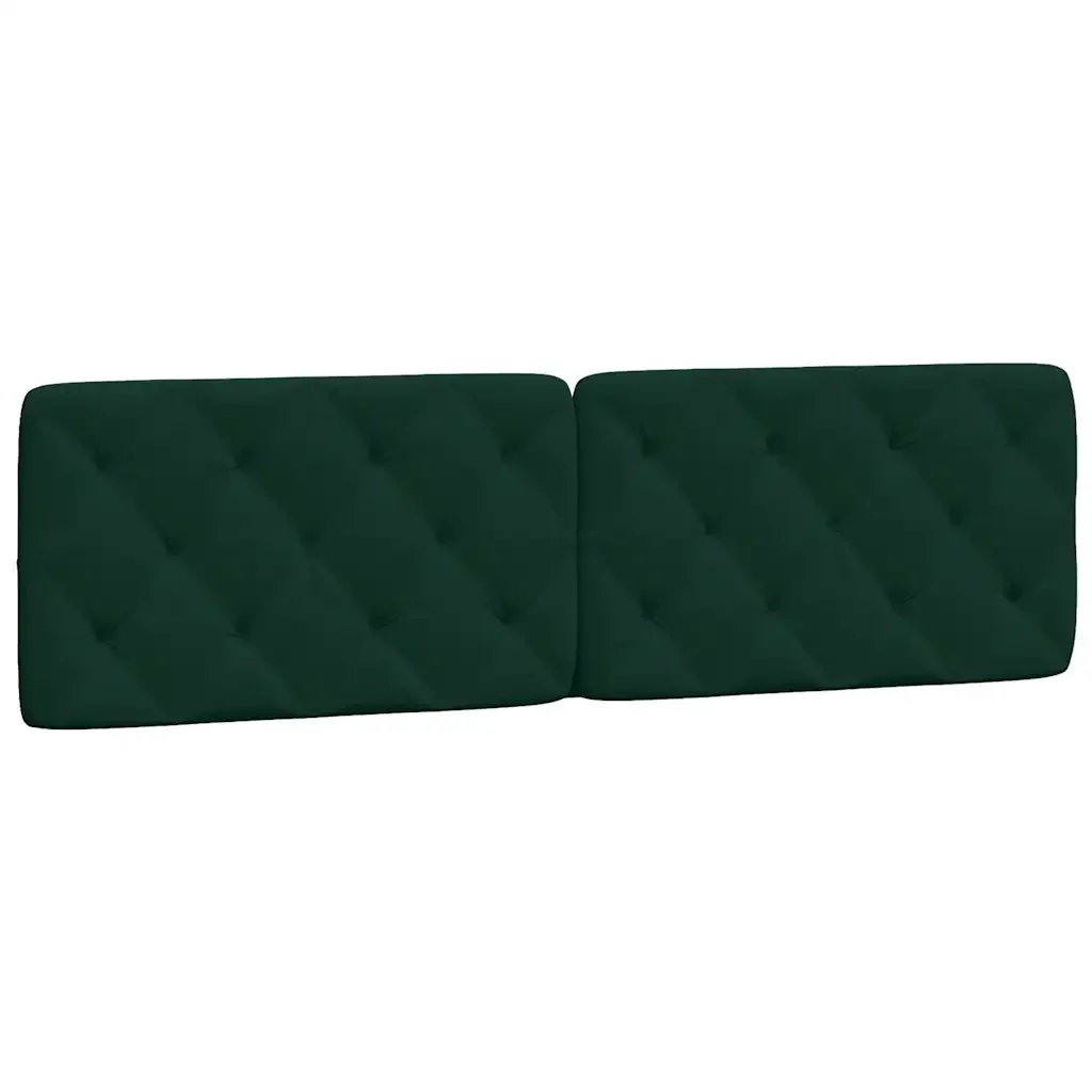 Letto matrimoniale | Letto per adulti | Giroletto con LED senza Materasso Verde Scuro 180x200 cm in Velluto - Image 9