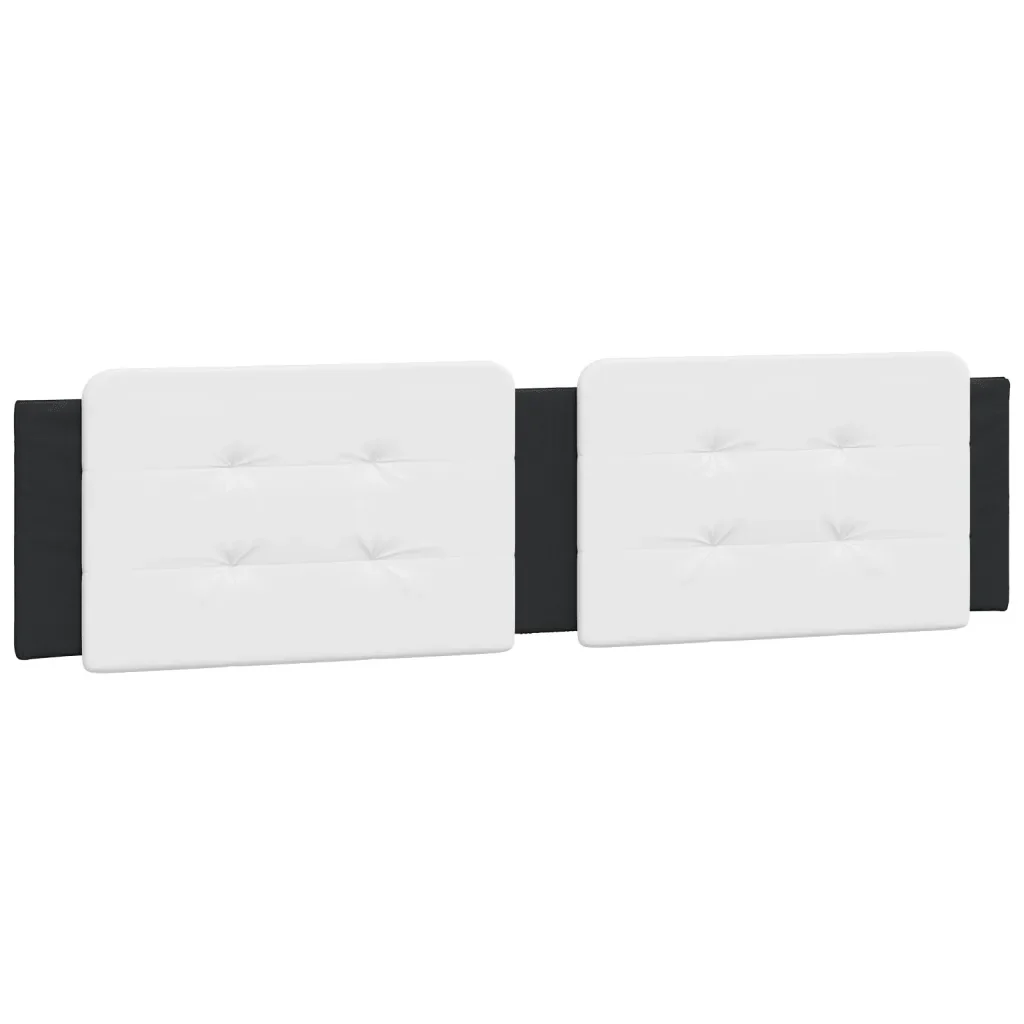 Letto matrimoniale | Letto per adulti | Giroletto con LED senza Materasso Zadar Nero e Bianco 160x200 cm - Image 10