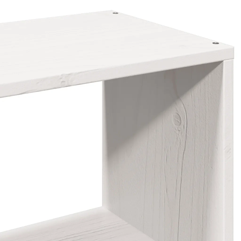 Letto matrimoniale | Letto per adulti | Giroletto con Libreria senza Materasso 180x200 cm in Legno Pino - Image 9