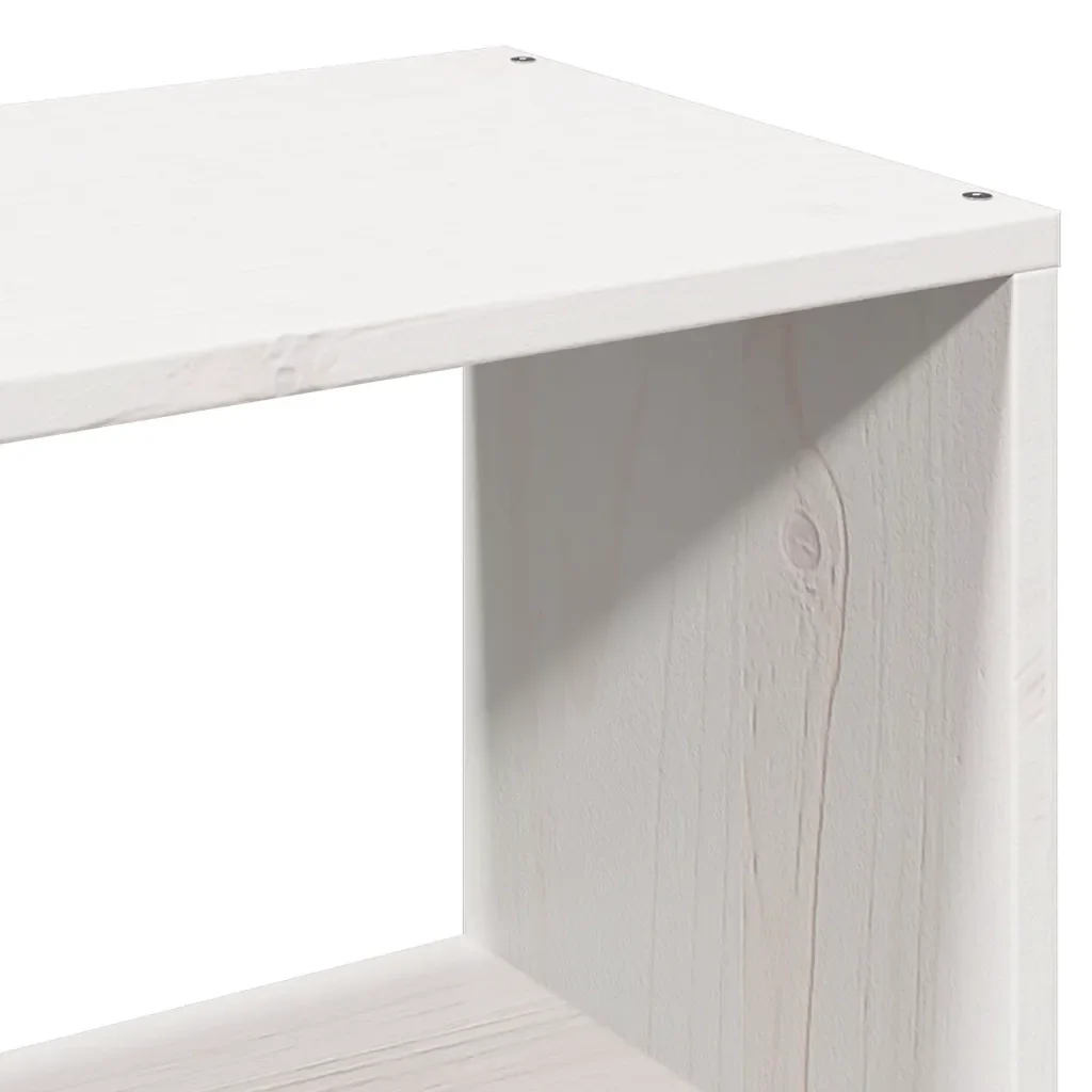 Letto matrimoniale | Letto per adulti | Giroletto con Libreria senza Materasso 180x200 cm in Legno Pino - Image 9
