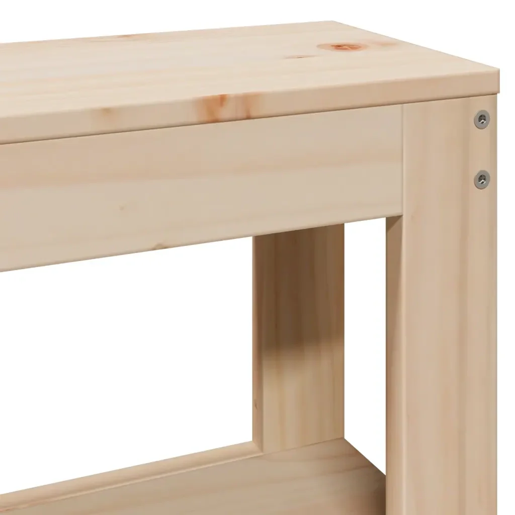 Letto matrimoniale | Letto per adulti | Giroletto con Testiera 140x190 cm in Legno Massello di Pino - Image 9