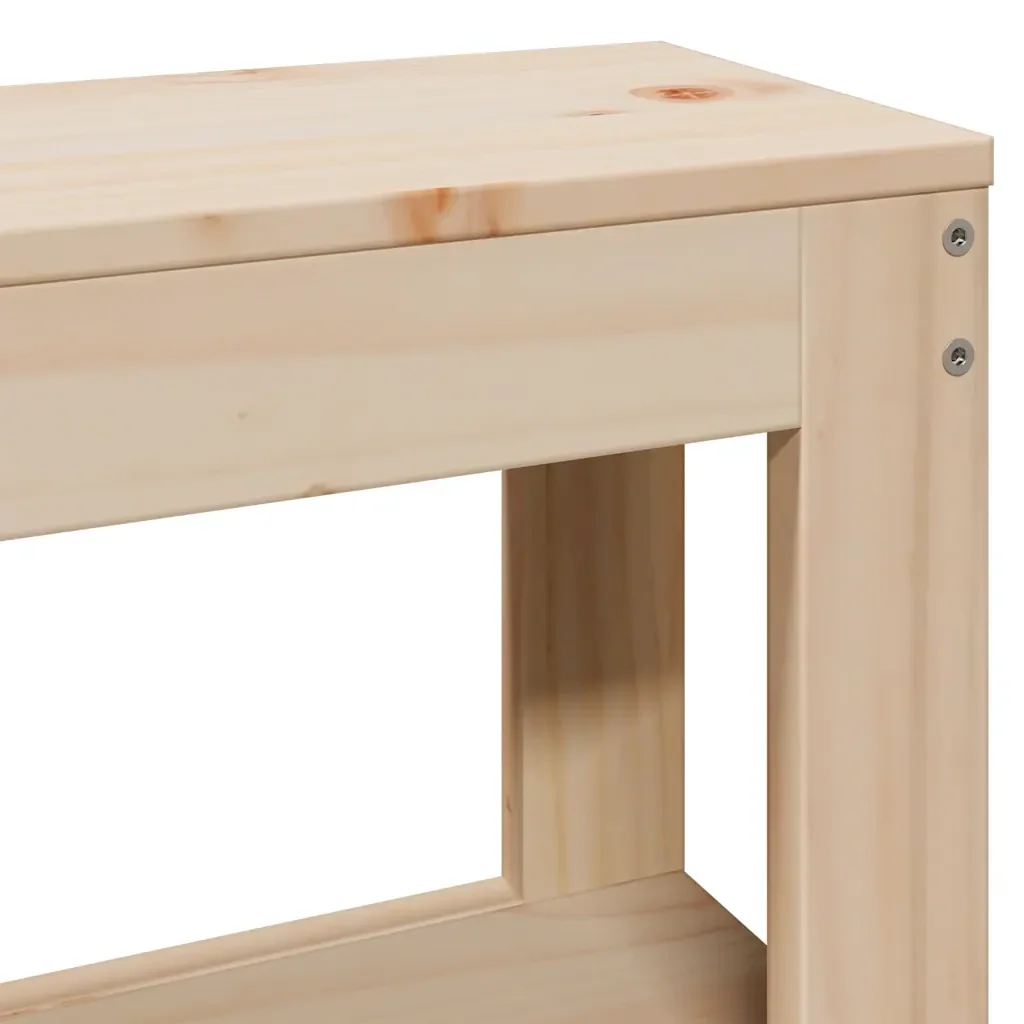 Letto matrimoniale | Letto per adulti | Giroletto con Testiera 140x190 cm in Legno Massello di Pino - Image 10