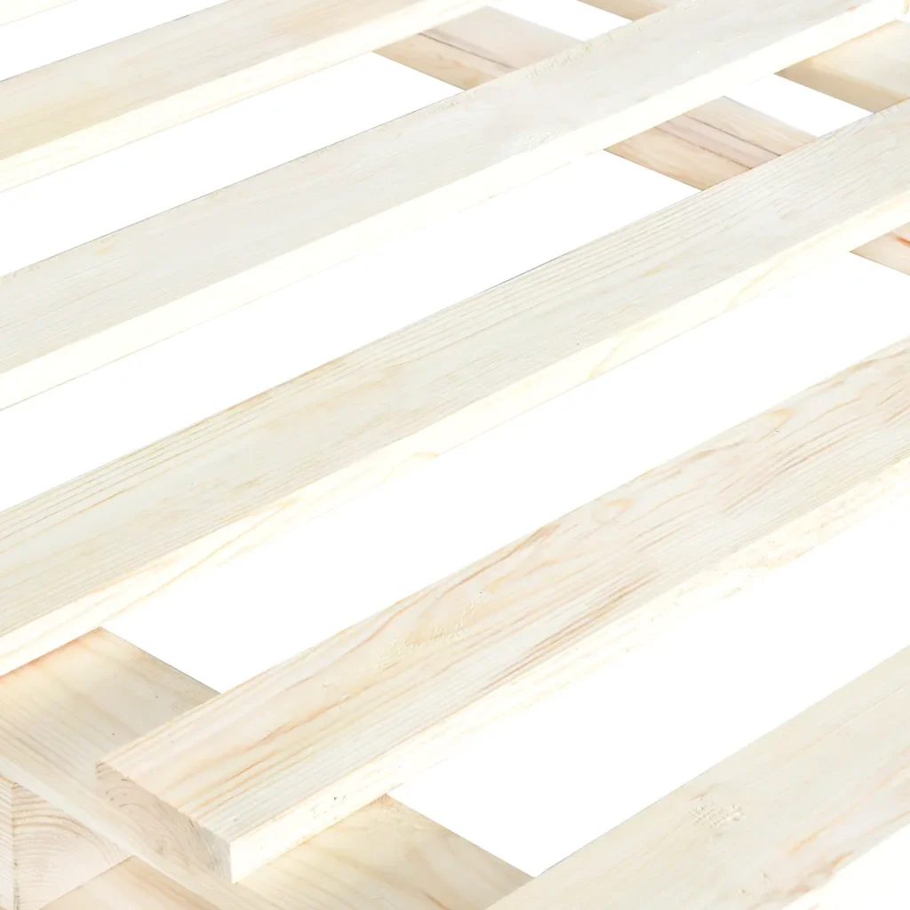 Letto matrimoniale | Letto per adulti | Giroletto con Testiera 140x200 cm in Legno Massello di Pino - Image 10